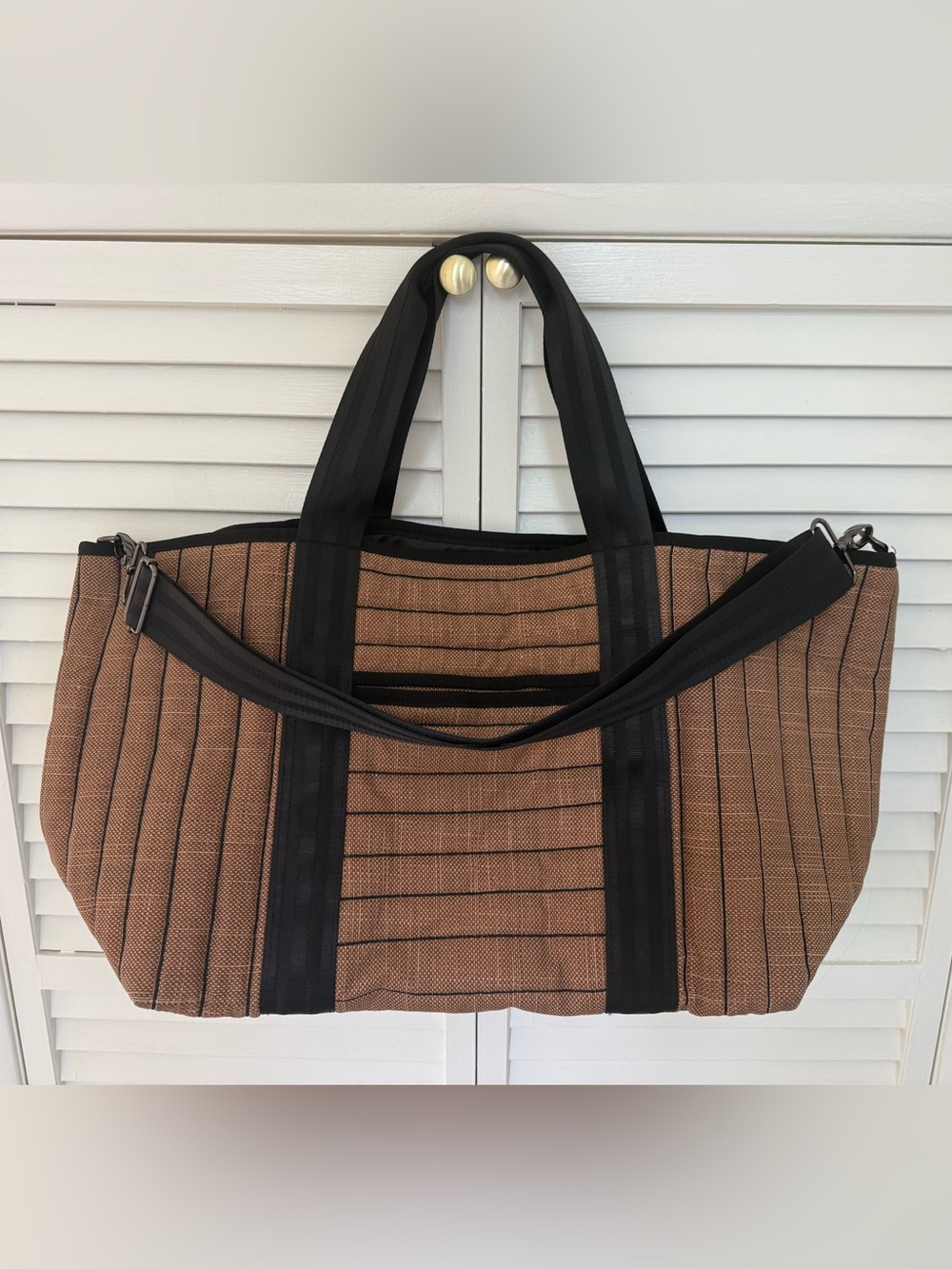 THINK ROYLN Brown Quilted Tote